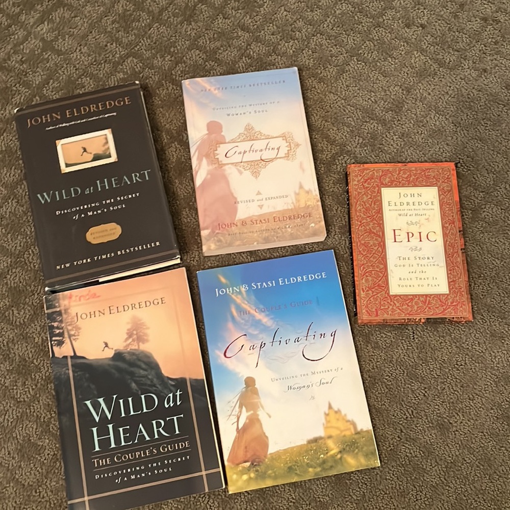 Wild at Heart, Captivating, & Epic Religious Growth Books John & Stasi Eldredge